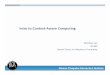 Intro to Context-Aware Computing .Readings â€¢ Context-Aware Computing Applications, by Bill Schilit,