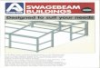 SWAGEBEA/fl BUILDINGS - Ayrshire Metal Products Buildings.pdf · Pinned based frames DESIGN steelwork- ' Complies with BS 5950: Part 5: 1987 ... Baseplates: Mild steel Grade HR4,