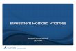 Investment Portfolio Priorities PowerPoint … 13, 2015 · Investment Portfolio Priorities . ... (ALM) process and ... May 2015 Towers Watson Presentation Highlights . 11