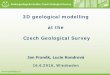 3D geological modelling at the Czech Geological … Easy import and export in various formats - Not volumes, only surfaces of rock bodies and faults Present: 3D models for radioactive