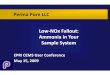 Ammonia in Sample System - Perma Pure LLC · 2016-10-26 · Perma Pure LLC LLooww--NOx Fallout: Ammonia in Your Perma Pure, 2009 Sample System EPRI CEMS User Conference May 15, 2009