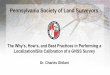 Pennsylvania Society of Land Surveyors - psls.org - Localization.pdf–When doing an RTN survey that is in the current realization of NAD 83 ... N 41 14 11.95981 W 75 55 40.13934 129.905