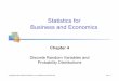 Statistics for Business and Economics - Faculty and …faculty.arts.ubc.ca/hkasahara/Econ325/325_chap04.pdfIntroduction to Probability Distributions ! Random Variable ! Represents