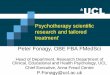 Psychotherapy scientific research and tailored treatment ...assets.psychotherapie.nl/p/229378/files/Dag van de Psychotherapie... · Psychotherapy scientific research and tailored