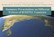 Summary Presentation on different writers of BIMSTEC …coastbd.net/wp-content/uploads/2015/11/Presentation... · 2017-06-18 · practice & technologies in BIMSTEC country context