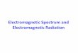 Electromagnetic Spectrum and Electromagnetic …p.hazra/lecture_upto_220118.pdfMicro-wave ACTIVE molecules Incident electromagnetic waves can excite the rotational levels of molecules