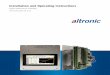 Installation and Operating Instructions - Altronic, The Altronic EPC-250 engine performance controller