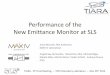 Performance of the New Emittance Monitor at SLS of the New Emittance Monitor at SLS . ... TIARA - PP Final Meeting ... TIARA-REP-WP6-2012-015. 3 