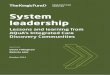 System Leadership: Lessons and learning from AQuA's ... · System leadership Lessons and learning from AQuA’s Integrated Care Discovery Communities Authors ... Leading across complex