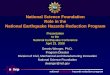 National Science Foundation Role in the National … earthquake hazards reduction program National Science Foundation Role in the National Earthquake Hazards Reduction Program Presentation
