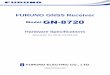 FURUNO GNSS Receiver ·  FURUNO GNSS Receiver Model GN-8720 Hardware Specifications (Document No. SE16-410-005-03)