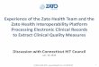 Experience of the Zato Health Team and the Zato Health ... of the Zato Health Team and the ... Additional Zato Team Experience ... intervention at the point of care and reduce readmissions
