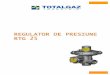 RTG 25 - Totalgaz Industrie Romania · Tabel 1 – Principalele caracteristici tehnice ale regulatorului RTG 25) ... Capac armare 19. Piuliţă maxim 20. Capac superior 21. Arc maxim