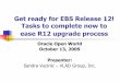 Get ready for EBS Release 12! Tasks to complete now to ... Server 6i Concurrent Processing Server Reports Server 6i 9.2.0.8 Database . R12.1.1 Architecture – Components ... Tier