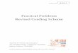 Practical Problems Revised Grading Scheme · 2017-09-13 · Practical Problems Revised Grading Scheme ... Calculate the acid dissociation constant of bromothymol blue. b1) ... (methyl