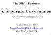 Of Corporate Governance - Mwanzopsptb.go.tz/uploads/files/Salient features of Corporate Governance.pdfOf Corporate Governance ... Governance System and Controls Corporate Policies