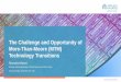 The Challenge and Opportunity of More-Than-Moore … · The Challenge and Opportunity of More-Than-Moore (MTM) Technology Transitions ... Smart Phone Consumer* Automotive Industrial