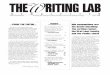 THE W RITING LAB RITING LAB NEWSLETTER W Volume 30 ... the devil’s plaything: The writing center, the first-year faculty, ... Classical Rhetoric and the Professional Peer Tutor