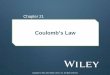 Chapter 21 · Chapter 21. Copyright © 2014 John Wiley & Sons, Inc. All rights reserved. 21-1. Coulomb’s Law. ... © 2014 John Wiley & Sons, Inc. All rights reserved. 21-1 