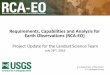 Requirements, Capabilities and Analysis for Earth ... · Requirements, Capabilities and Analysis for ... Tree Canopy Cover USDA Forest Service Active Fire Mapping USDA Forest 