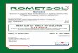 Rometsol Commerical Label 7 14 09:Layout 1 · Rometsol Commerical Label 7_14_09: ... Rometsol controls weeds and woody plants primarily by postemergent activity. ... man-made bodies