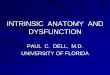 INTRINSIC ANATOMY AND DYSFUNCTION - Teton Hand …tetonhandconference.com/files/IntrinsicAnatomyAndDysfunction.pdf · intrinsic anatomy and dysfunction paul c. dell, ... wartenberg