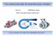 CFD APPLICATIONS IN CENTRIFUGAL PUMPS - Calgary Pump … · CFD APPLICATIONS IN CENTRIFUGAL PUMPS. ... • CFD cavitation distribution at ... CFD Study of a Multi‐stage Centrifugal