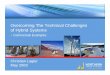 Overcoming The Technical Challenges of Hybrid Systems · Overcoming The Technical Challenges of Hybrid Systems ... • Specialist in on-site power generation systems • Renewable
