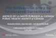 The Salmonella story by Integrated Surveillance · Canadian Integrated Program for ... •Swine Poultry Surface Water testing •5 sites •Physical parameters ... Salmonella Enteritidis