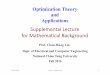 Supplemental Lecture for Mathematical Backgroundweb.it.nctu.edu.tw/.../courses/Optimization/slides/MatrixCalculus.pdf · 2016/10/19 Lecture: Supplement 11 Directional Derivative of