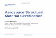 Aerospace StructuralAerospace Structural Material ... Structural elements tests ... Materials must