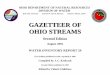 GGAZETTTEER OF OOHIOO STREAMS - Ohio DNR … · GGAZETTTEER OF OOHIOO STREAMS Second Edition ... and then proceeding with those in the Ohio River Basin at Ohio’s western boundary