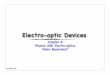 ch 8-Electrooptic devices - San Jose State University 8... · Encode analog or digital signals on an optical ... T horlabsÕ free-space electro-optic ... Electrooptic and optical
