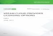 VEEAM CLOUD PROVIDER LICENSING OPTIONS - … · This Veeam Cloud Provider Licensing Options document, ... (including Service Providers/Hosting Providers) ... Volume rental agreements