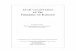 Draft Constitution of the Republic of Constitution of the Republic of Kosovo ... and entire Europe by