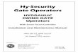 HyHy---Security Security Security Gate Operators Gate ... · HyHy---Security Security Security Gate Operators Gate Operators ... and performance of this expertly engineered machine