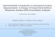 Optimal Model Complexity in Geological Carbon Sequestration… Library/events/2013/carbon... · Optimal Model Complexity in Geological Carbon Sequestration: A Design of Experiment