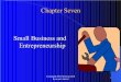 Chapter Seven Small Business and Entrepreneurshiphighered.mheducation.com/sites/dl/free/0070894345/43588/... · 6. What if your plans ... study them, talk to them zGet some experience