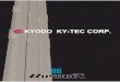 KYODO KY-TEC CORP. · 2018-02-16 · trunking system with a 50% internal earth bar. ... tightened correctly. KYODO KY-TEC's bus ducts use the Perfect Joint System, in which joint