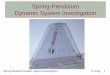 Spring-Pendulum Dynamic System Investigation · Spring-Pendulum Dynamic System Investigation K. Craig 15 What is a Block Diagram? • Block Diagram –A block diagram of a system