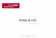 HTML & CSS - zedhcnam.files.wordpress.com · HTML & CSS Jean-Pierre Hospice ZINSOU Jean-Pierre Hospice ZINSOU - Reproduction Interdite