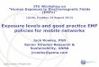 Exposure levels and good practice EMF policies for mobile ... · Exposure levels and good practice EMF policies for mobile networks Jack Rowley, ... Creation of federal working 