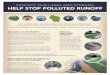 PROTECT OUR LAKES AND STREAMS HELP STOP … polluted, depending on how we ... local lakes and streams. In the city, these pollutants often wash into storm drains, which ... composting