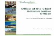 CHIEF ADMINISTRATIVE OFFICE - Town of Richmond Hill · Office of the Chief Administrative Officer ... (KPI) Communication ... Administrative Assistant Total Approved Staff Complement