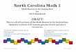North Carolina Math 1 - NC Mathematics - homemaccss.ncdpi.wikispaces.net/file/view/Math+1+Instructional... · North Carolina Math 1 ... NC.M1.F-BF.2 Linear, Quadratics and Exponential