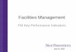 Facilities Management - Northwestern University F… · Key Performance Indicators 1 ... Preventive Maintenance Percent on time completion 100% 75% Declining ... Technician Productivity
