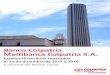 Banco Colpatria Multibanca Colpatria S.A. BANCO COLPATRIA MULTIBANCA COLPATRIA S.A. Notas a los Estados