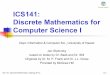 University of Hawaii ICS141: Discrete Mathematics for ...janst/141/lecture/17-IntegersDivision.pdf · 13-1 University of Hawaii ICS 141: Discrete Mathematics I (Spring 2011) ICS141: