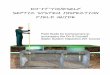 Do-It-Yourself Septic System Inspection Field Guide … SEPTIC SYSTEM INSPECTION FIELD GUIDE Field Guide for homeowners to accompany the Do-It-Yourself Septic System Inspection 201
