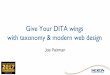Give Your DITA Wings with taxonomy & modern web designblogs.adobe.com/techcomm/files/2017/10/6-Give-Your-DITA-Wings-wi… · Give Your DITA wings with taxonomy & modern web design